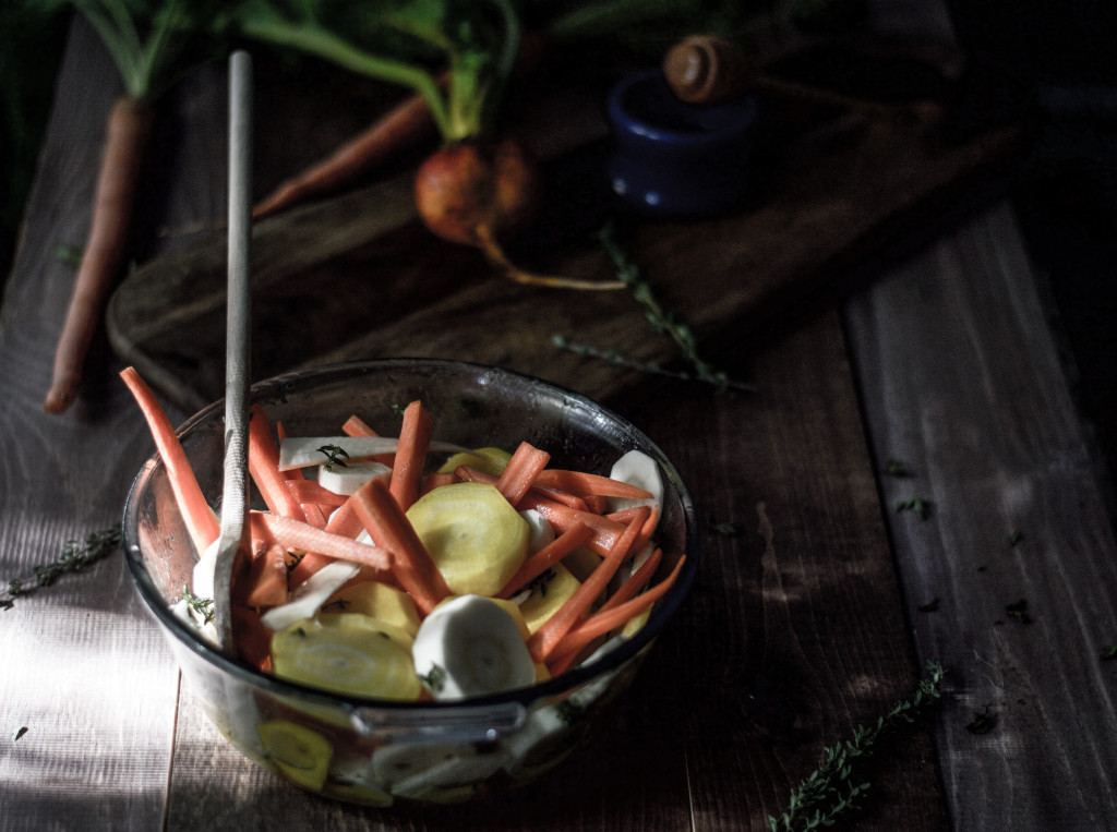 Honey and Thyme Roasted Root Vegetables