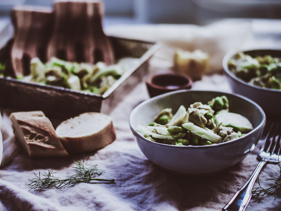 Edamame, Artichoke & Fennel Salad My Lavender Blues