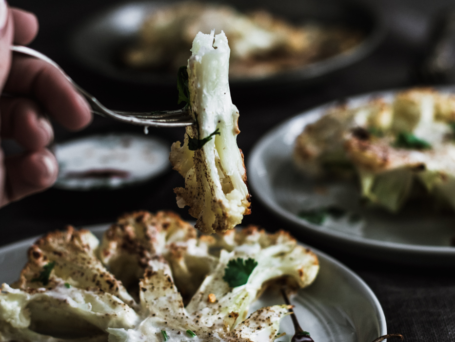 Spicy Coconut Milk Cauliflower Steaks My Lavender Blues