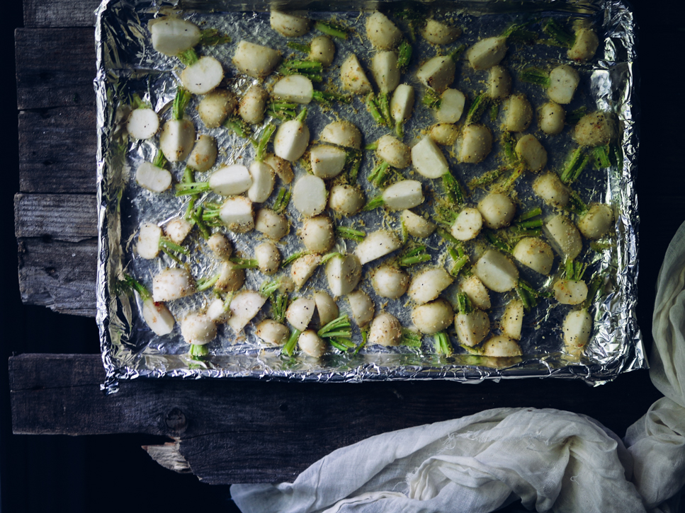 Parmesan Roasted Radishes & Turnips My Lavender Blues