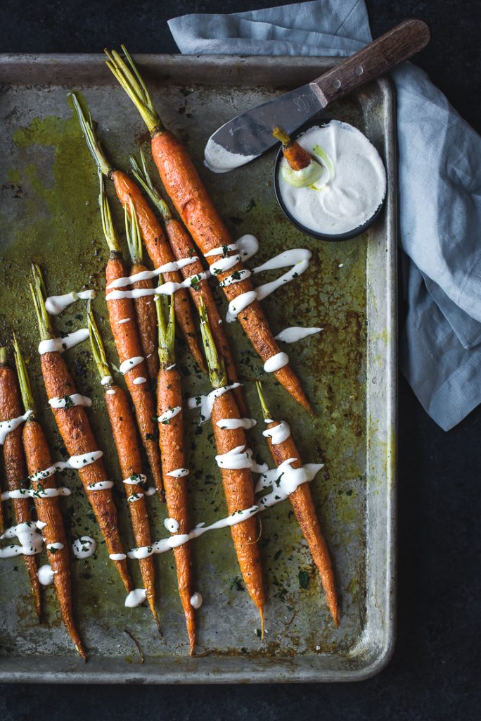Curry Roasted Carrots & Sauce