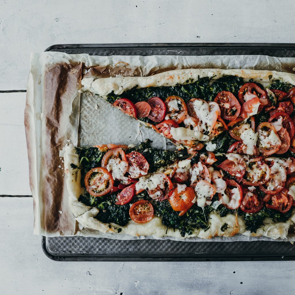 Tomato & Spinach Puff Pastry