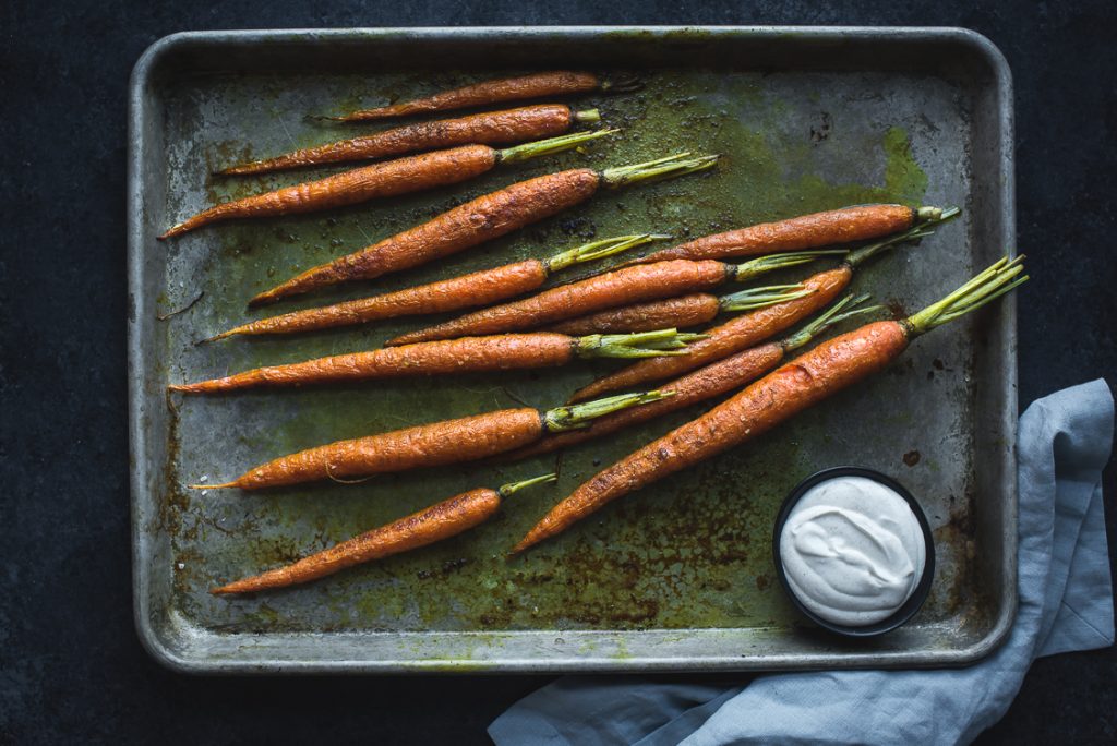 Curry Roasted Carrots & Sauce