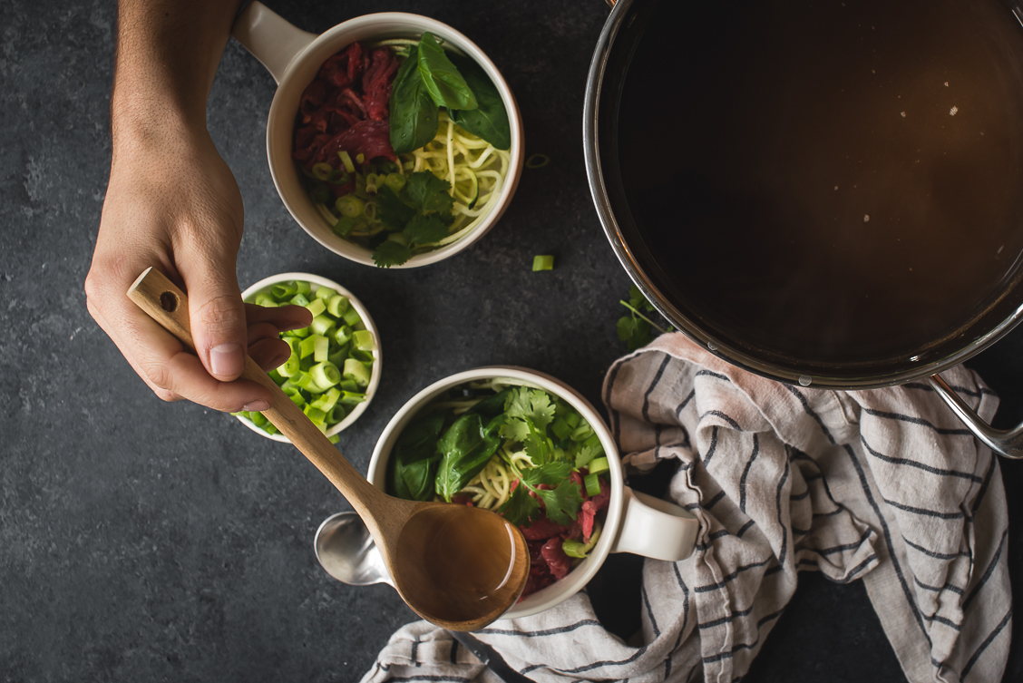 Healthy Beef Pho with Zucchini Noodles (Pho’zoodle) My Lavender Blues