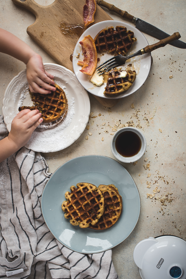 Gluten Free Almond & Oat Protein Waffles My Lavender Blues