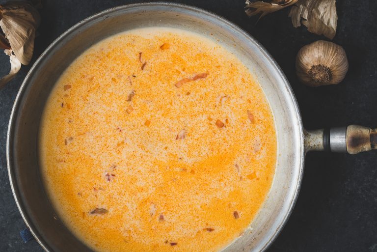 Zoodles with Clams in a Spicy Coconut Milk & Black Garlic Sauce My
