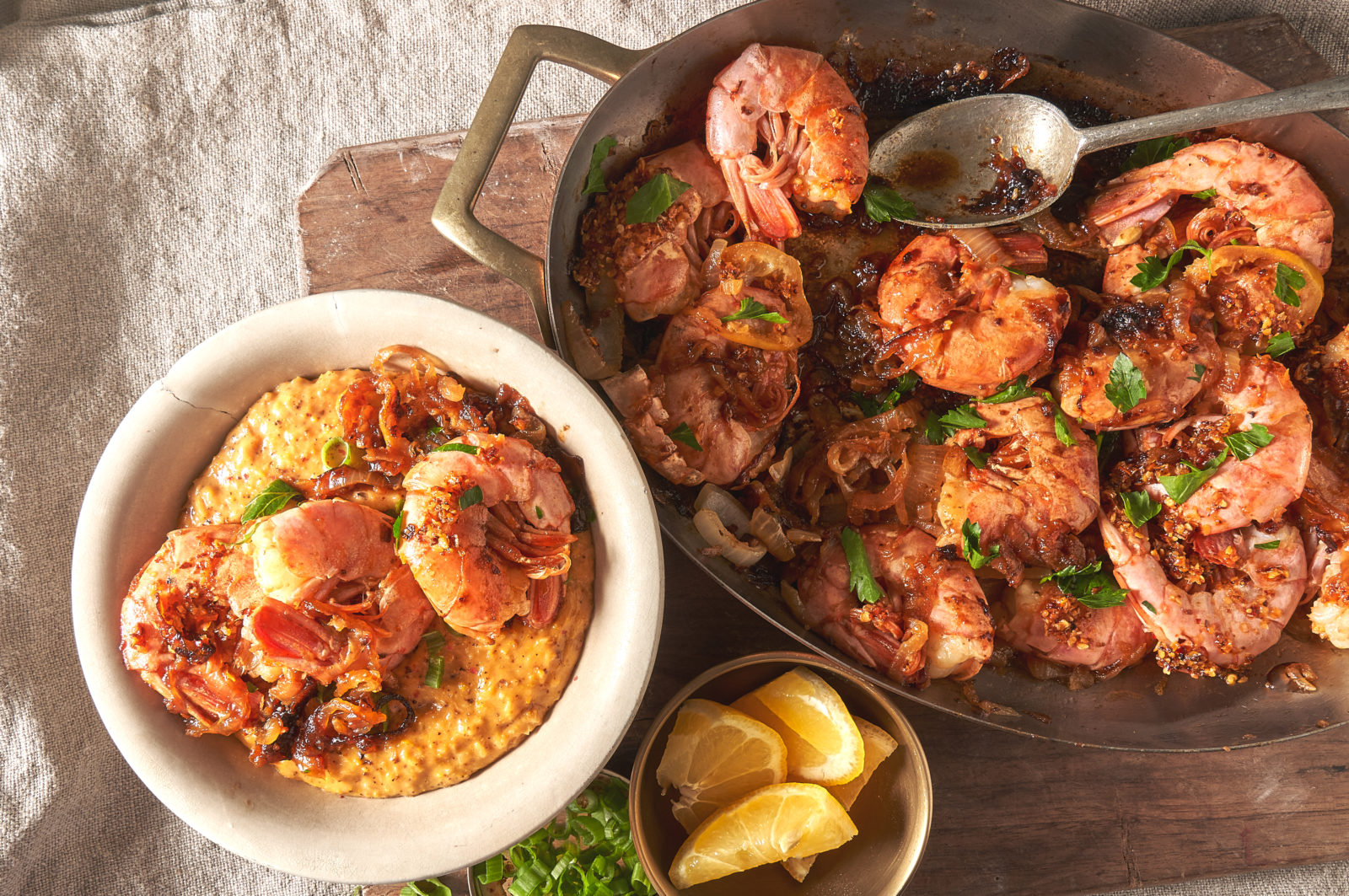 Shrimp And Easy Cheesy Cauliflower Grits My Lavender Blues   ShrimpRaw 5 1600x1063 